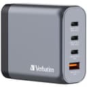 Verbatim GNC-140 GaN Charger 140W with 2 x USB-C PD 140W / 1 x USB-C PD 20W / 1 x USB-A QC 3.0 (EU/UK/US) thumbnail 1