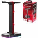 Raiden Dual Headset Stand with 2-Port USB Hub & RGB LED Lighting thumbnail 2