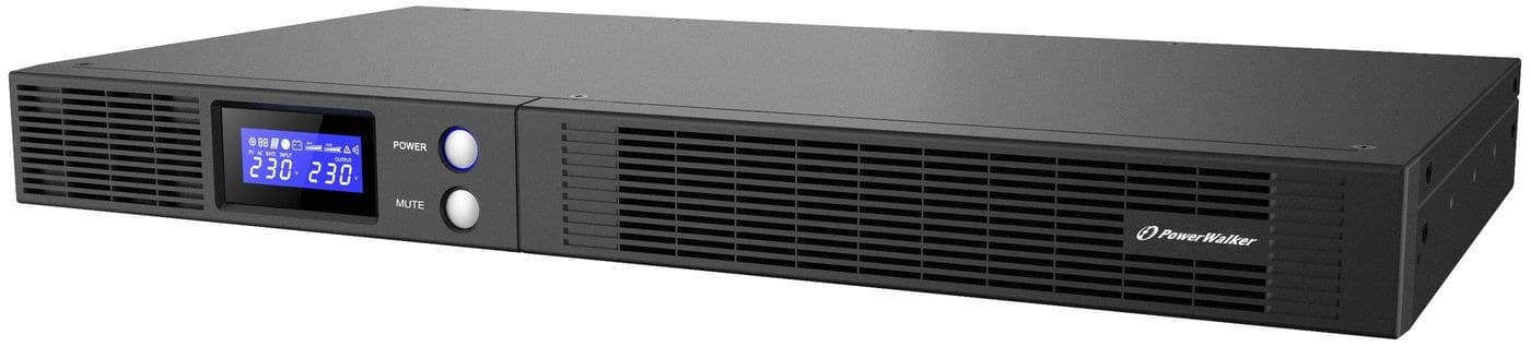 PowerWalker VI 1500 R1U Line-Interactive Rack UPS 1500VA/900W - 1U, Pure Sine Wave, 4x IEC C13