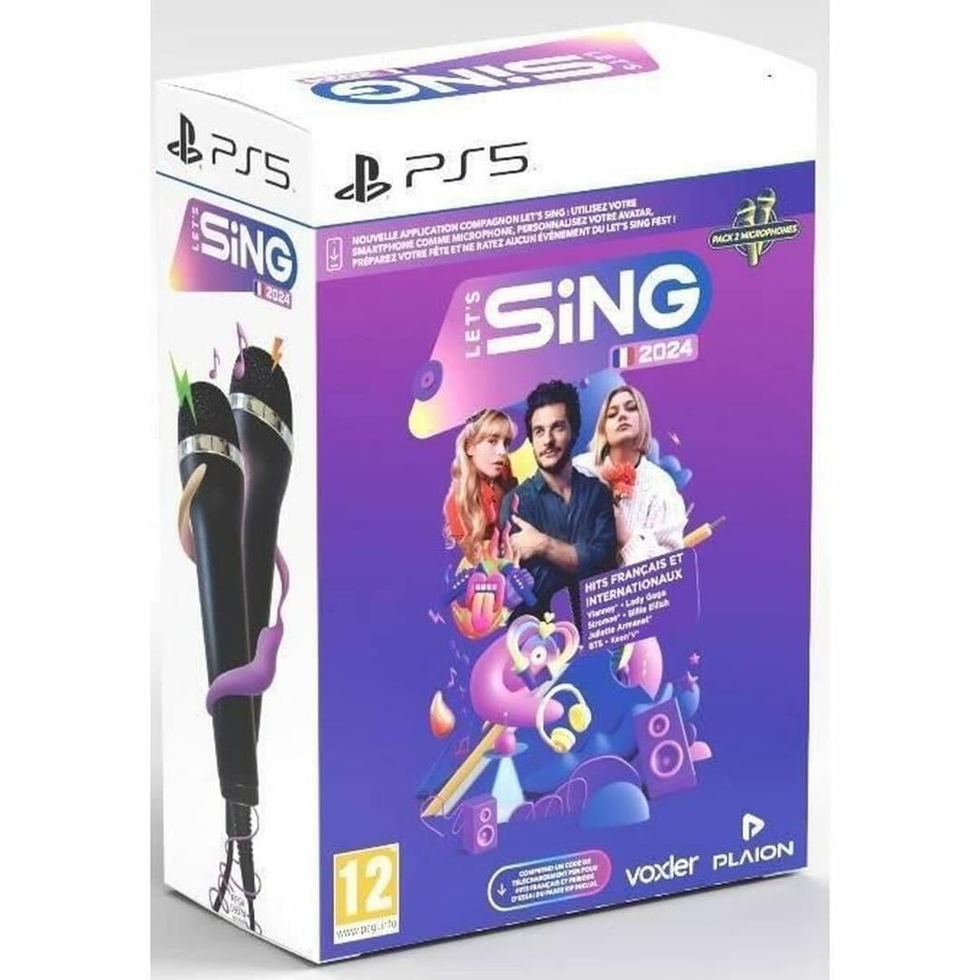 PLAION LET'S SING 2024 2 MICROS - PS5 - Black - Image 1