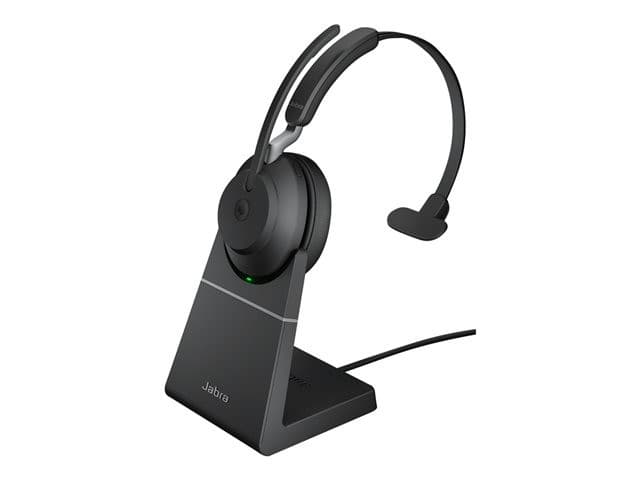 Jabra Evolve2 65 MS Mono headset USB-A with Charging Stand - Black - Image 5