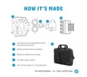 HP Professional 14.1” Laptop Case (500S8AA) - Black thumbnail 5