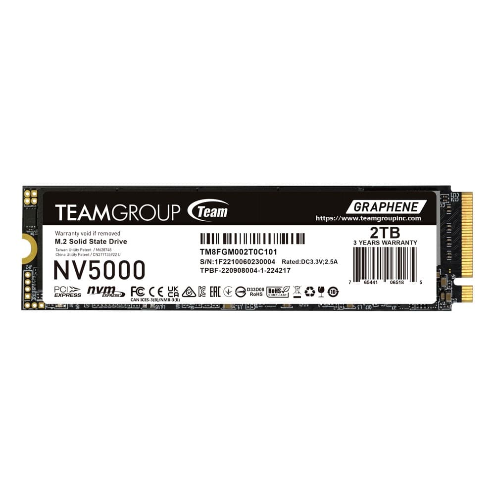 Team Group NV5000 2TB M.2 2280 NVMe PCIe 4.0 Internal SSD - Image 1