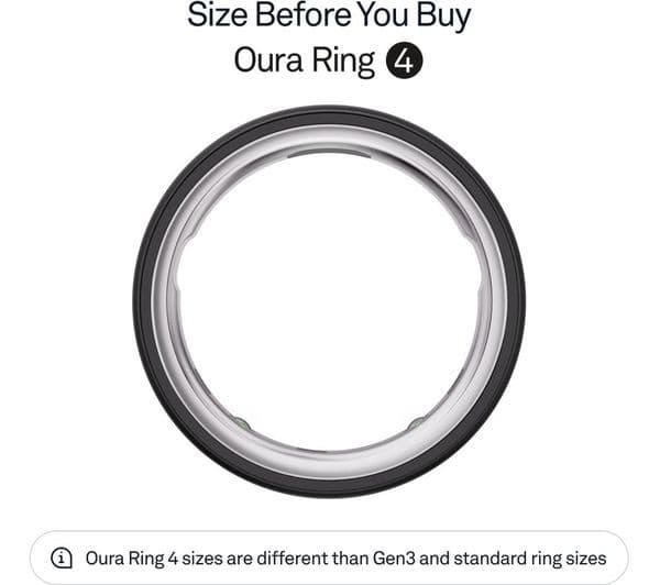Oura Ring 4 Stealth Smart Ring Size 8 Sleep Heart Rate and Fitness Tracker - Image 2