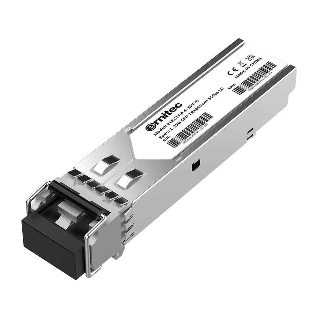 Ernitec ELECTRA-S-SPF-S Small Form Factor Pluggable (SFP) Transceiver 1.25G 850nm 550m Multi-Mode LC Duplex - Image 1