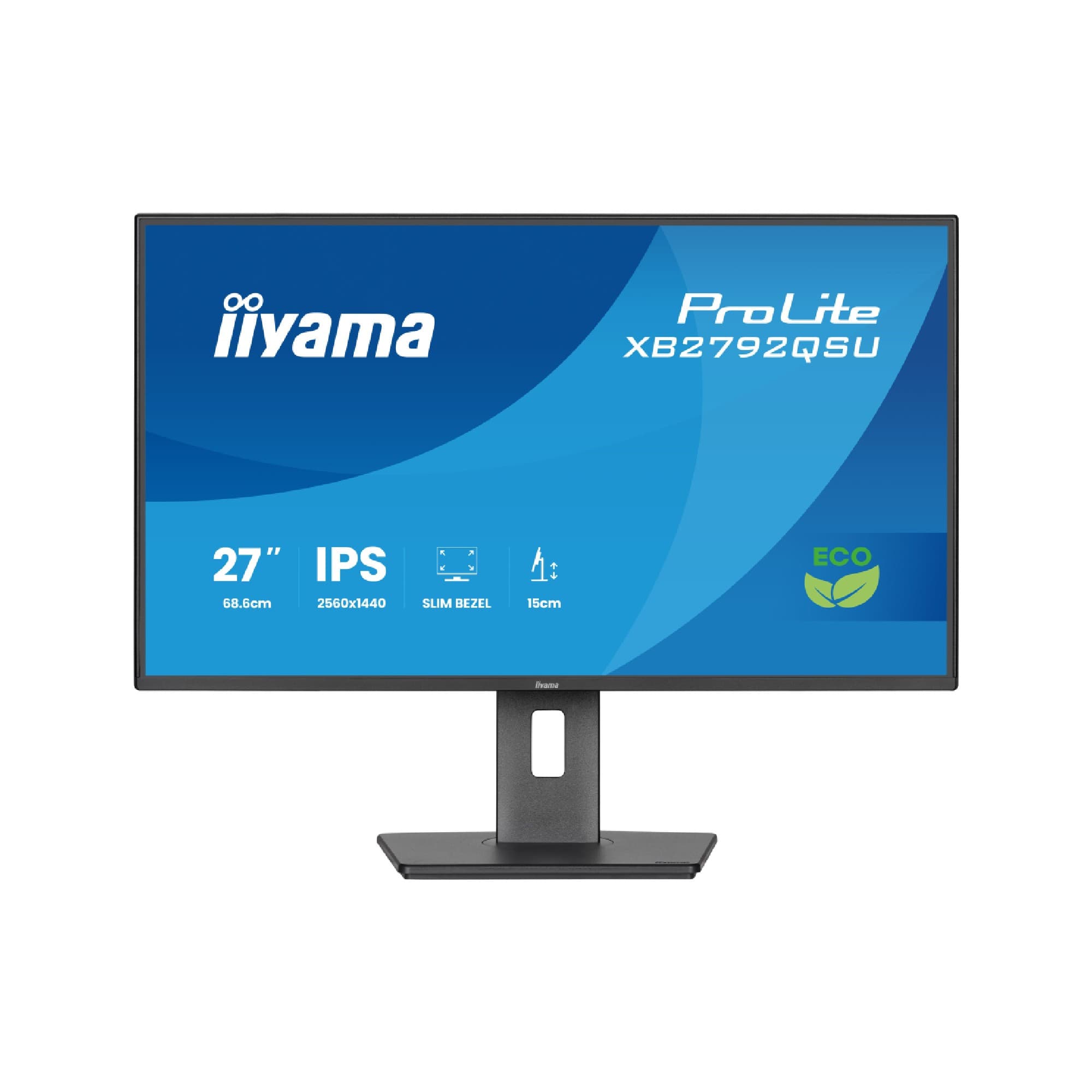 iiyama Prolite XB2792QSU-B1 27" IPS Quad HD 120Hz Energy Efficient Height Adjustable Monitor