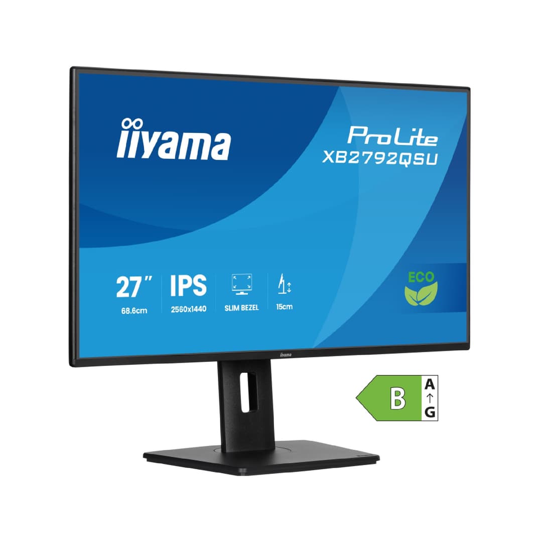 iiyama Prolite XB2792QSU-B1 27" IPS Quad HD 120Hz Energy Efficient Height Adjustable Monitor - Image 3