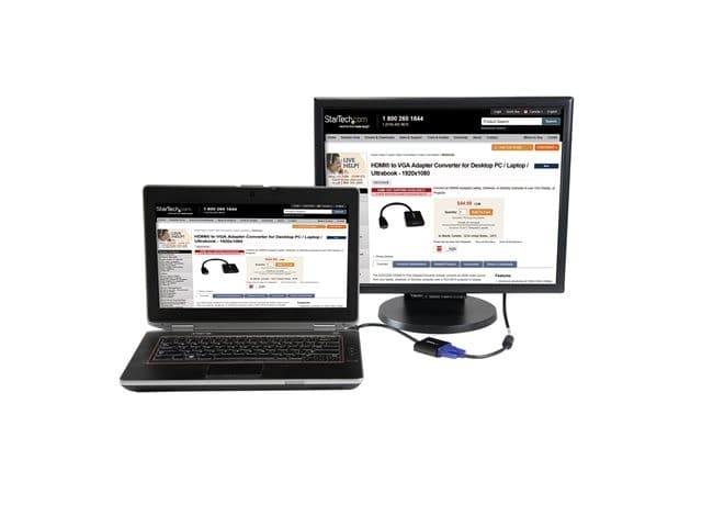 STARTECH HD2VGAE2 HDMI to VGA Adapter Black - Image 5