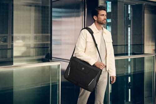 Wenger XE Compact Brief 16 Laptop Briefcase, Shoulder Bag for Notebooks up to 16 Inch, 11 Inch Tablet Pocket, Organiser, 17 L, Black, 653299 - Image 5