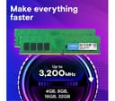 Crucial CT16G4DFRA32A 16 GB (1 x 16 GB) DDR4 3200 MHz UDIMM Desktop PC RAM thumbnail 2