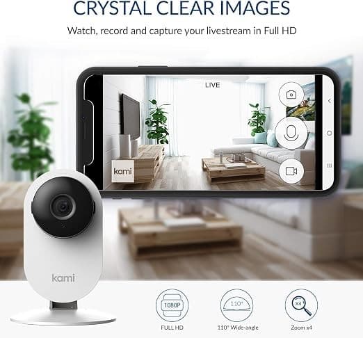 Kami Mini Indoor 1080p Wi-Fi Security Camera by YI Technology (YYS.2919) - White - Image 5