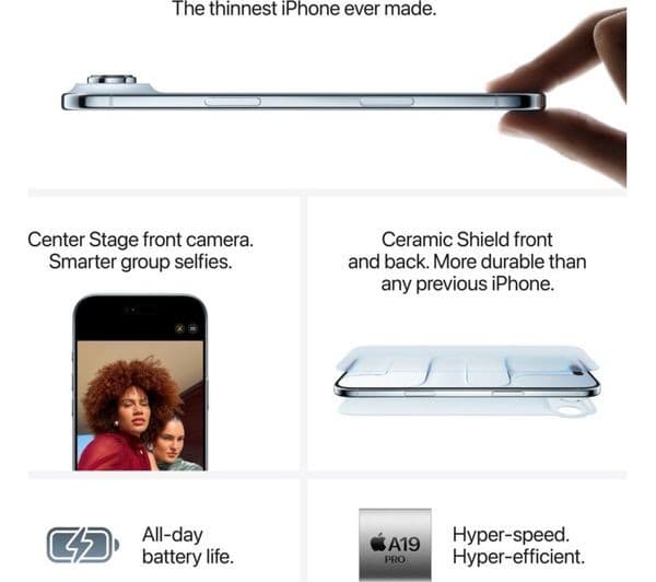 APPLE iPhone Air - 1 TB, Sky Blue - Image 7