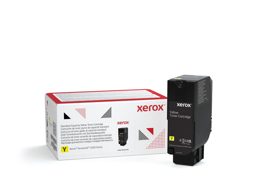 Xerox Genuine ® VersaLink® C620 Color Printer​/​C625 Color Multifunction Printer Yellow Standard capacity Toner Cartridge (6000 Pages) - 006R04619 - Image 1