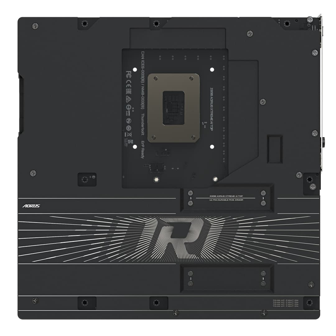 GIGABYTE Z890 AORUS XTREME AI TOP Motherboard - Supports Intel Core Ultra (Series 2) CPUs, 22+1+2 phases VRM, up to 9500MHz DDR5 (OC), PCIe 5.0 M.2, Wi-Fi 7, Dual 10GbE LAN, Thunderbolt 5 - Image 5