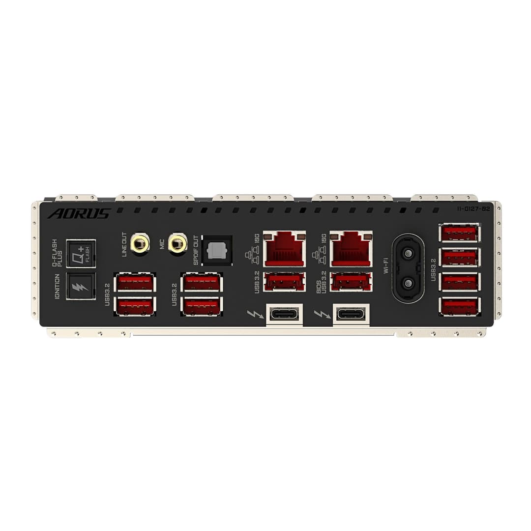 GIGABYTE Z890 AORUS XTREME AI TOP Motherboard - Supports Intel Core Ultra (Series 2) CPUs, 22+1+2 phases VRM, up to 9500MHz DDR5 (OC), PCIe 5.0 M.2, Wi-Fi 7, Dual 10GbE LAN, Thunderbolt 5 - Image 6