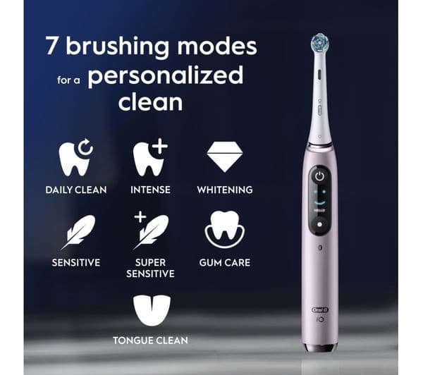 Oral-B iO 9 Electric Toothbrush & Travel Charging Case - Rose Quartz - Image 9
