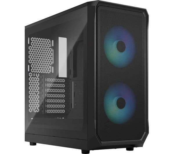 Fractal Design Focus 2 RGB Black ATX Mid Tower PC Case with Tempered Glass - Image 1