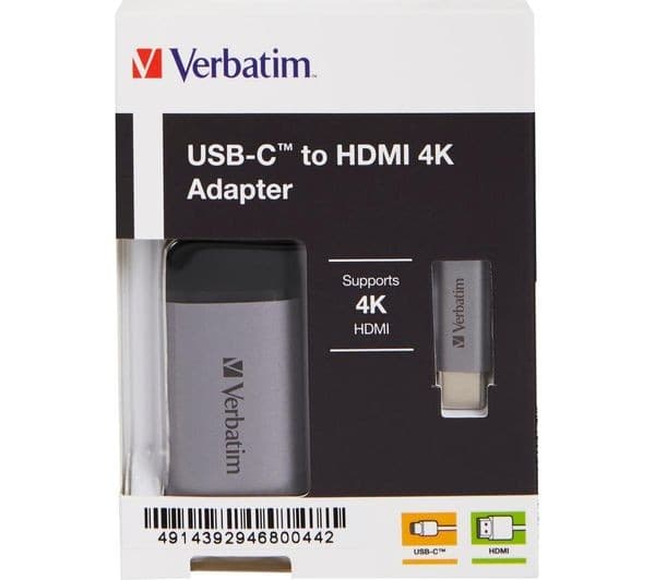 Verbatim 49143 USB Type-C to HDMI Adapter 4K 60Hz 10cm Cable - Image 6