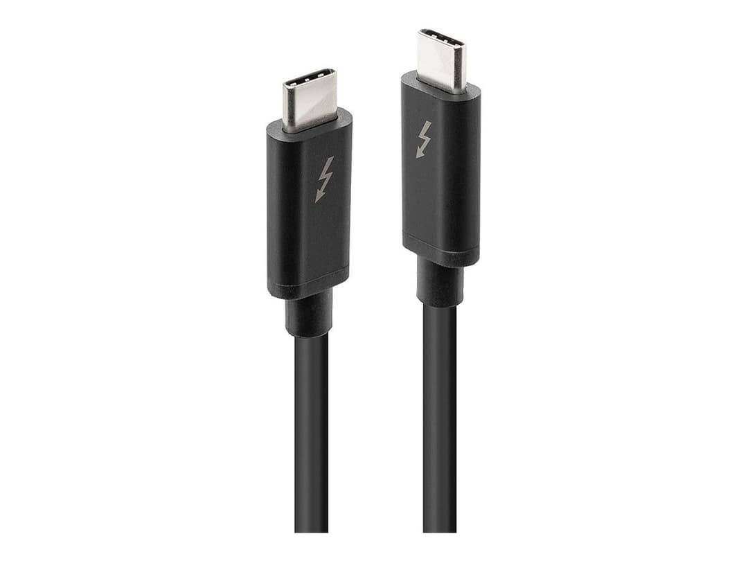 Lindy 2m Thunderbolt 3 Passive Cable, USB-C to USB-C, 20Gbps, 100W PD, Black - Image 1