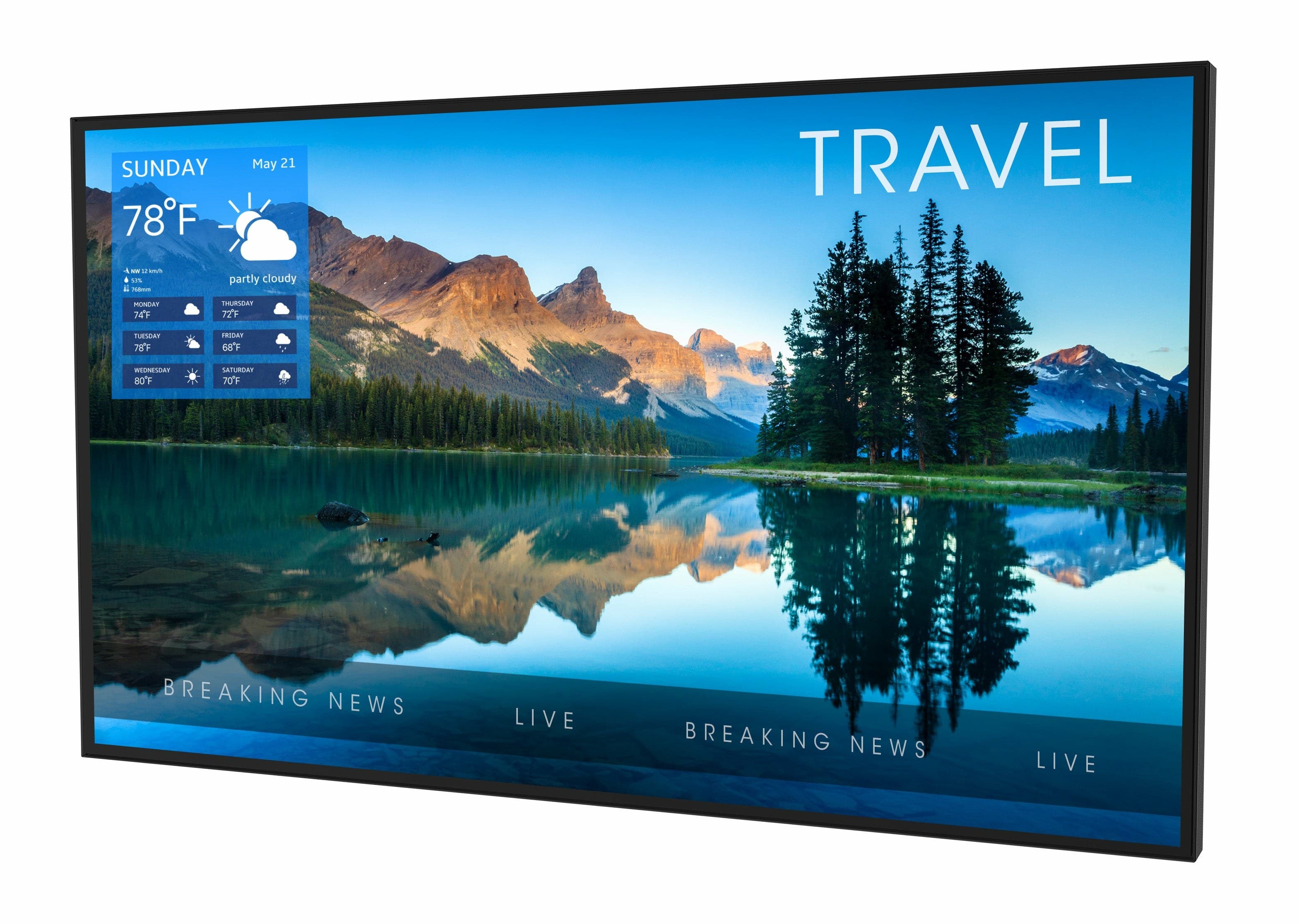 Peerless Xtreme Digital signage flat panel 190.5 cm (75") LED 3000 cd/m² 4K Ultra HD Black 24/7
