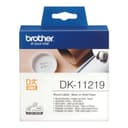 Brother DK-11219 Round Die-Cut Label Roll 12mm Diameter Black on White 1200 Labels thumbnail 2