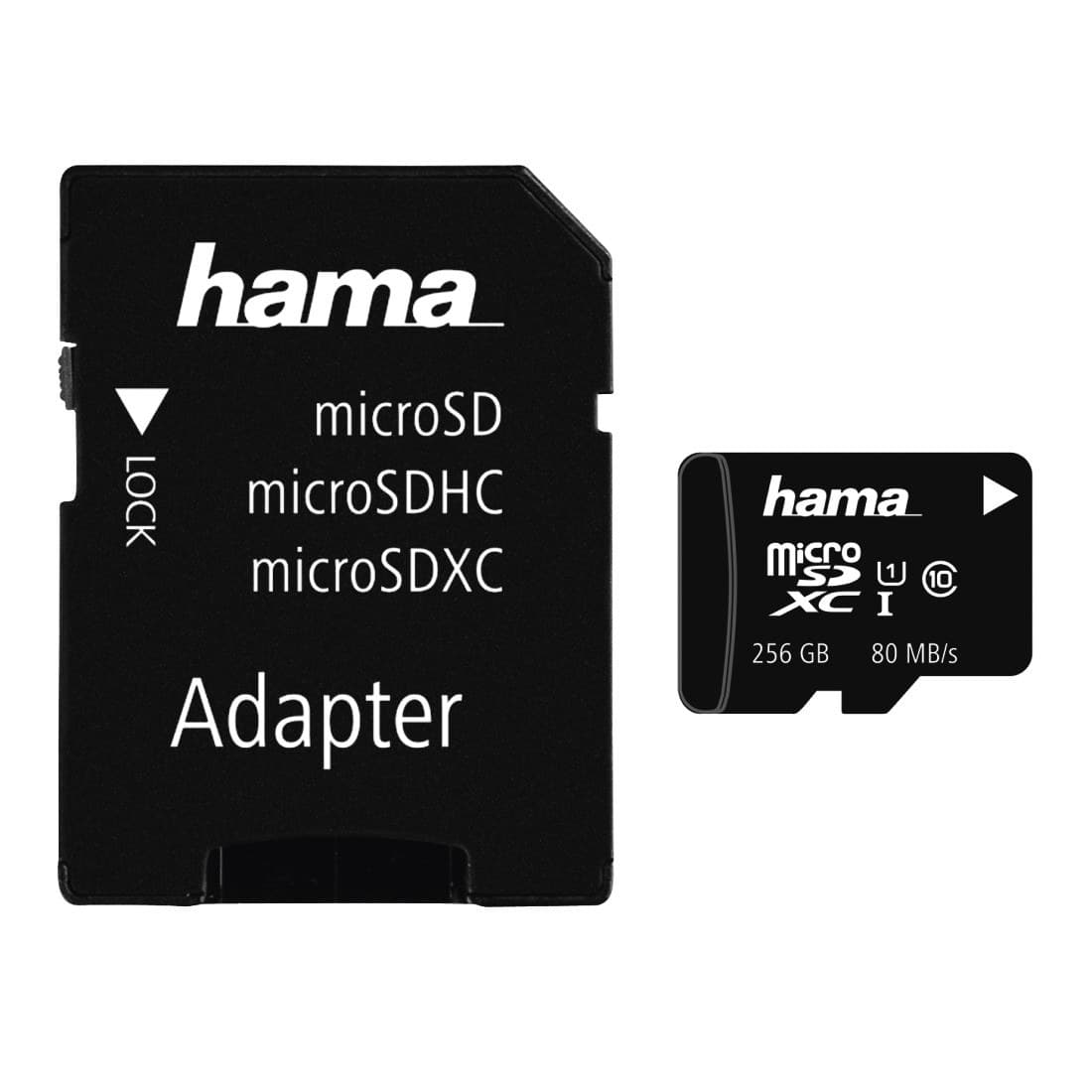 Hama microSD UHS-I Class 10 Memory Card with SD Adapter - 256GB