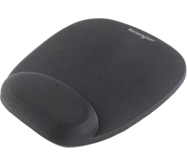 Kensington Foam Mouse Mat Black with Cushioned Wristrest 62384 - Image 2