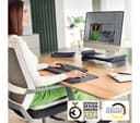 Leitz Ergo Adjustable Monitor Stand - Dark Grey thumbnail 3