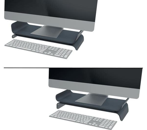 Leitz Ergo Adjustable Monitor Stand - Dark Grey - Image 4