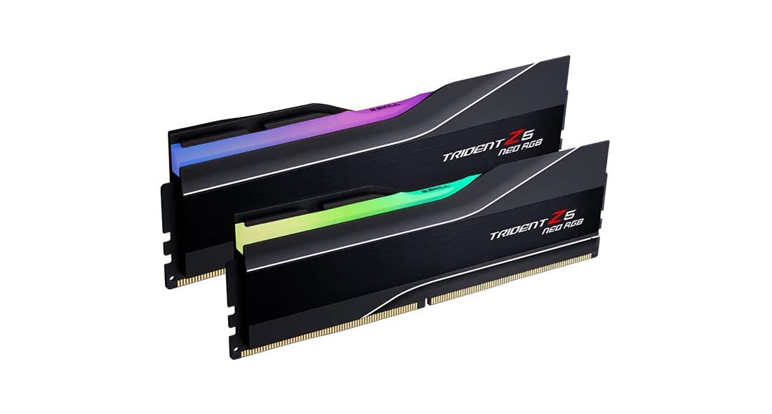 G.Skill Trident Z5 Neo RGB F5-6000J4048F24GX2-TZ5NR memory module 48 GB 2 x 24 GB DDR5 6000 MHz CL40 288-pin DIMM