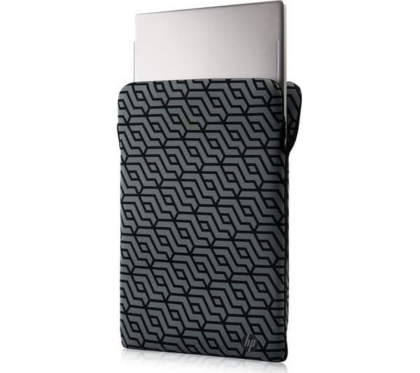 HP Reversible Protective 15.6" Geo Laptop Sleeve - Black - Image 5