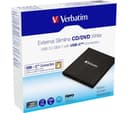 VERBATIM Slimline 43886 External CD/DVD Writer USB-C - Black thumbnail 4