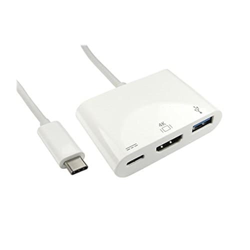 CablesDirect USB3C-HDMIUSB-WPD - 15CM USB Type C M - HDMI & USB Adaptor with PD Function - Image 1