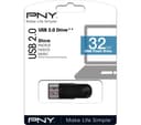 PNY Attaché 4 USB 2.0 Memory Stick - 32 GB, Black thumbnail 3