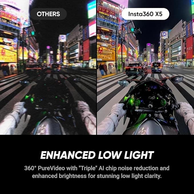 Insta360 X5 Standard Bundle 8K 360 Action Camera Midnight Black - Image 3