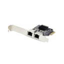 StarTech.com 2-Port Gigabit PCIe Network Adapter Card, 10/100/1000Mbps PCI Express NIC, Dual Realtek RTL8111H, Works with Windows and Linux, TAA Compliant thumbnail 1