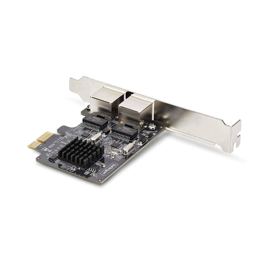 StarTech.com 2-Port Gigabit PCIe Network Adapter Card, 10/100/1000Mbps PCI Express NIC, Dual Realtek RTL8111H, Works with Windows and Linux, TAA Compliant - Image 2