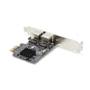 StarTech.com 2-Port Gigabit PCIe Network Adapter Card, 10/100/1000Mbps PCI Express NIC, Dual Realtek RTL8111H, Works with Windows and Linux, TAA Compliant thumbnail 2