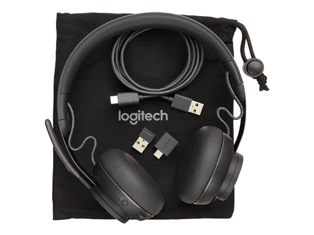 Logitech Zone Wired MSFT Teams USB-C On-Ear Headset - Graphite - Image 2