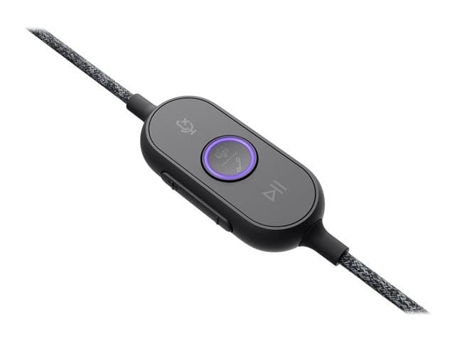 Logitech Zone Wired MSFT Teams USB-C On-Ear Headset - Graphite - Image 4