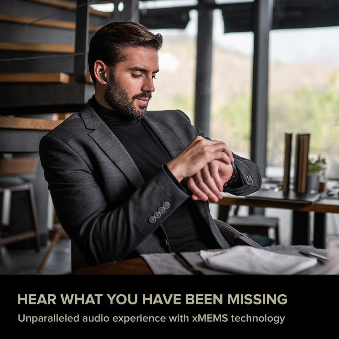 Creative Aurvana Ace True Wireless Earbuds with xMEMS Driver, ANC, aptX Adaptive, Bluetooth LE Audio, IPX5 - Black - Image 4