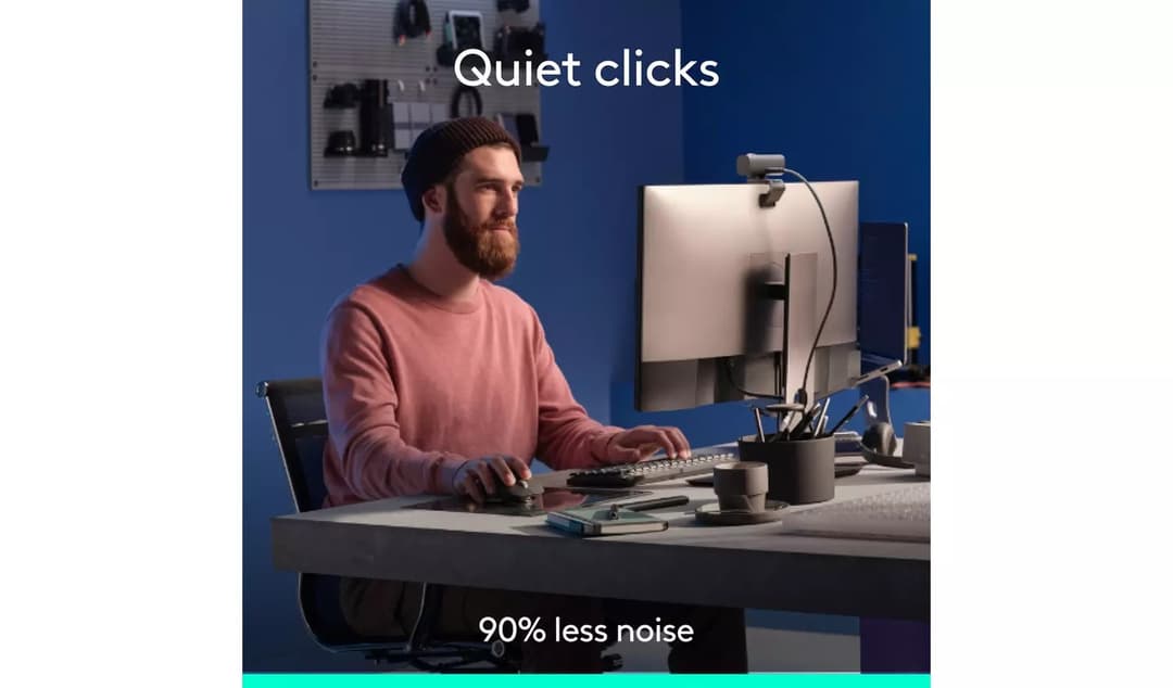 Logitech MX Master 3S Wireless Mouse Graphite 8000 DPI Quiet Clicks MagSpeed Scrolling - Image 2