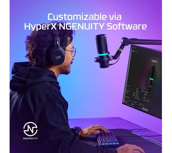 HYPERX DuoCast Gaming Microphone - Black - Image 8
