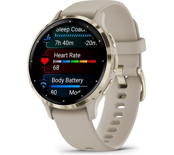 Garmin Venu 3S Smartwatch 41mm Soft Gold & French Grey - Image 5