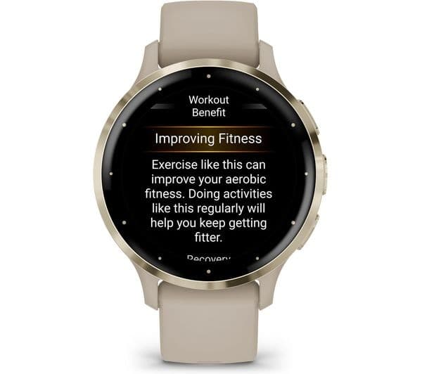 Garmin Venu 3S Smartwatch 41mm Soft Gold & French Grey - Image 9