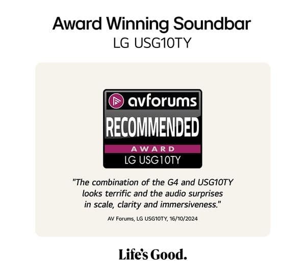 LG USG10TY 3.1 Dolby Atmos Wireless Soundbar with Subwoofer Black - Image 10