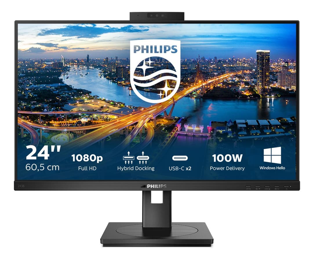 Philips B Line 243B1JH/00 computer monitor 60.5 cm (23.8") 1920 x 1080 pixels Full HD LCD Black - Image 2