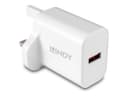 Lindy 18W USB Type A Charger White (73415) thumbnail 2