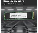 CRUCIAL E100 M.2 2280 PCIe Gen4 NVMe Internal SSD - 1 TB thumbnail 3