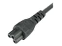 StarTech PXTNB3SUK1M UK Laptop Power Cable 1m BS 1363 to IEC C5 Clover Leaf Black thumbnail 1